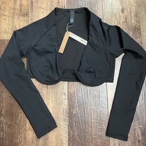 Skims long sleeve underwire swim top